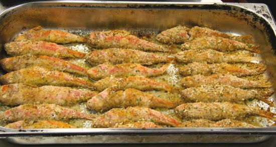 Freshly grilled fish at Ristorante Dondoli